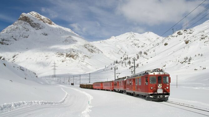 treno della neve